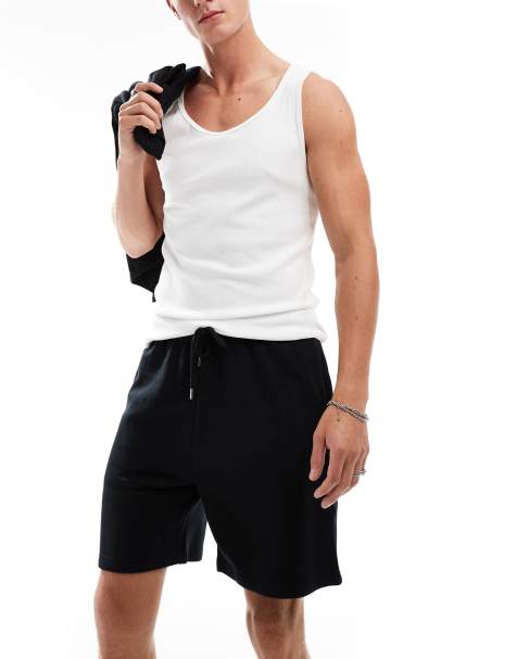 Pantalones cortos negros de punto de COLLUSION - view 1