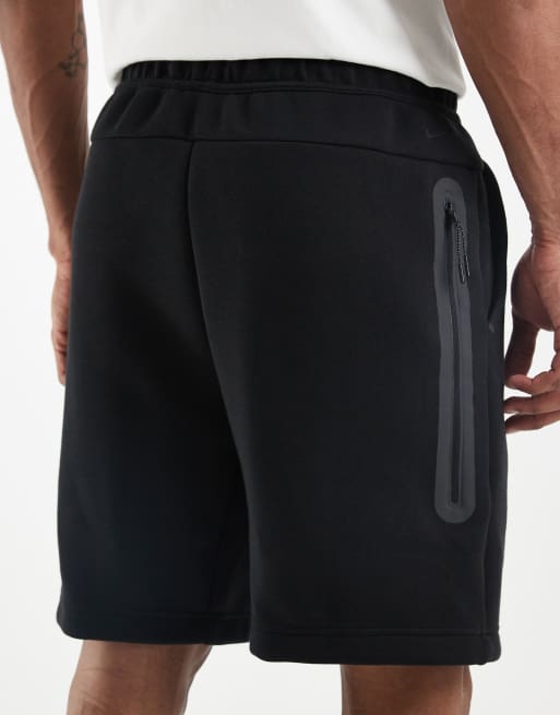 Pantalones cortos negros de punto Tech Fleece de Nike, 5 de 5
