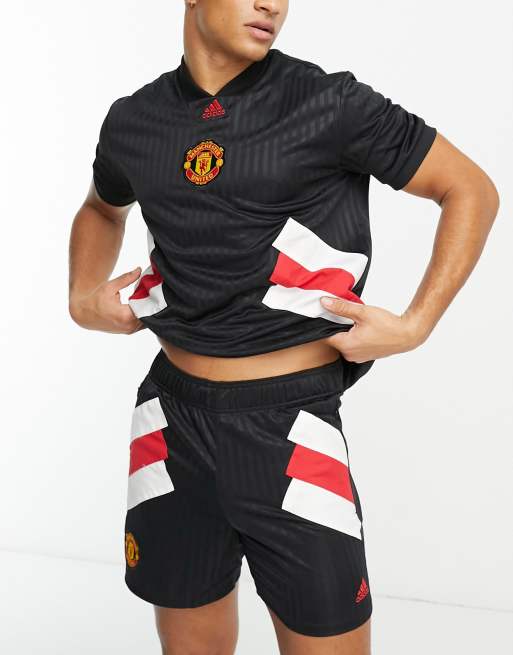 Pantalones negros Manchester United Icons de adidas Football |