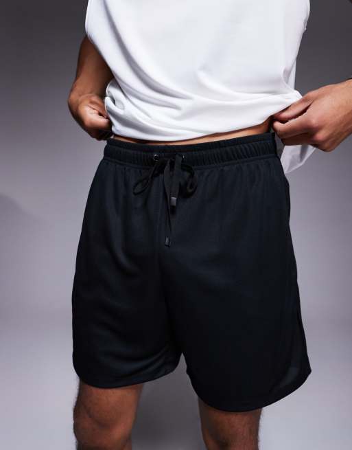 Pantalones cortos negros deportivos de malla de 4505, 3 de 5
