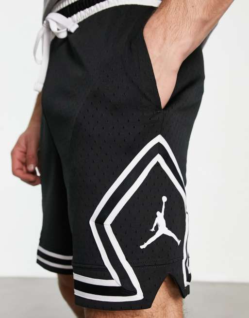 Pantalones cortos negros deportivos de malla Diamond de Jordan ASOS