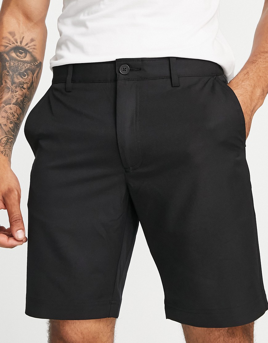 Pantalones Cortos Negros Elásticos De Corte Estándar Bullet De Calvin Klein Golf