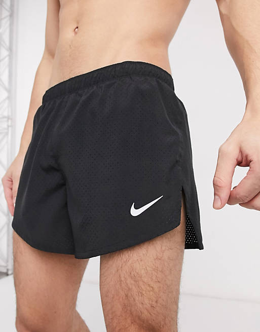 Hombre Pantalones cortos | Pantalones cortos negros Fast de Nike Running - YE77322