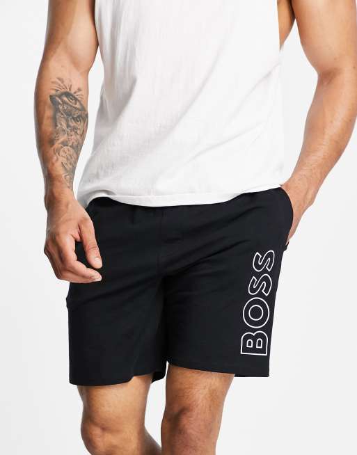 Pantalones cortos negros Identity de BOSS Bodywear