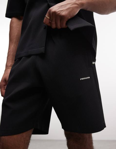 Pantalones cortos negros plisados Troy de Pegador (parte de un conjunto) - view 1