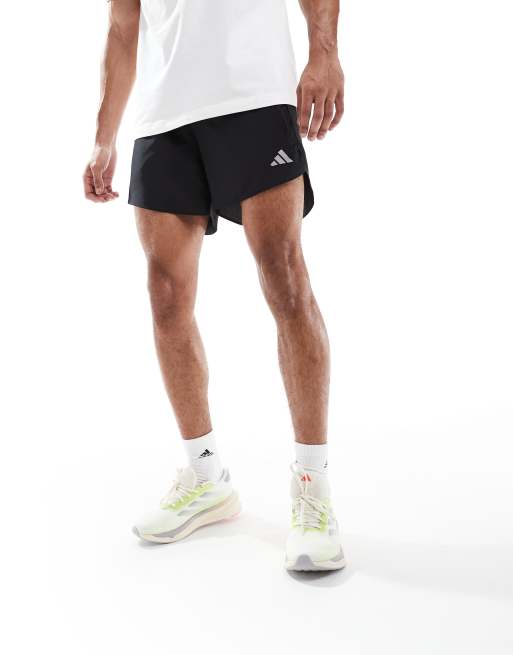 Pantalones cortos negros Run It de adidas Running, 4 de 5