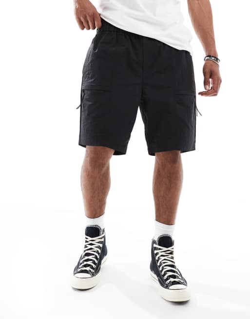 Pantalones cortos negros técnicos con cremallera de New Look, 2 de 5