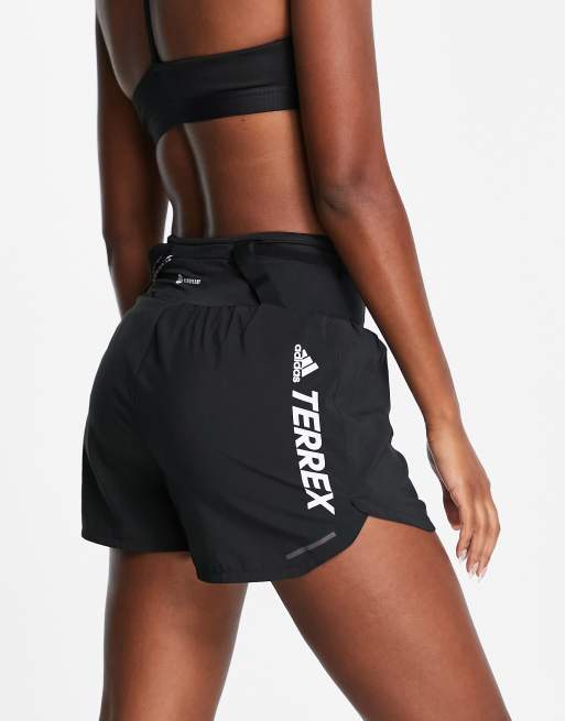 Pantalones cortos negros Terrex Agravic de adidas Trail Running, 2 de 4