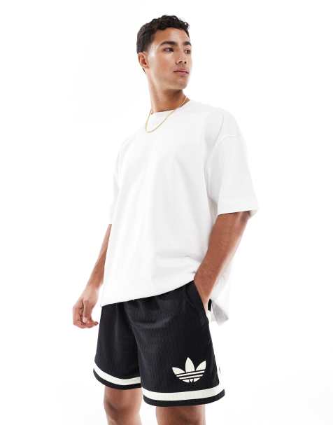 Pantalones cortos negros y blanco nieve de adidas Originals - view 1