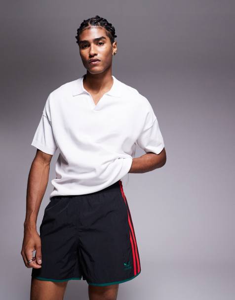 Pantalones cortos negros y rojos Sprinter de adidas Originals - view 1