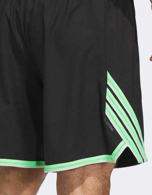 Pantalones cortos negros y verde lima adidas Crazy Lite de adidas Performance, 4 de 5