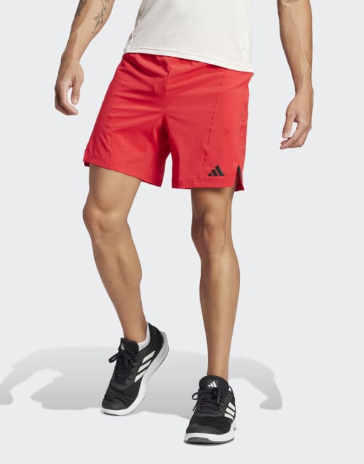 Pantalones cortos rojo rubí Designed for Training Workout de adidas Performance