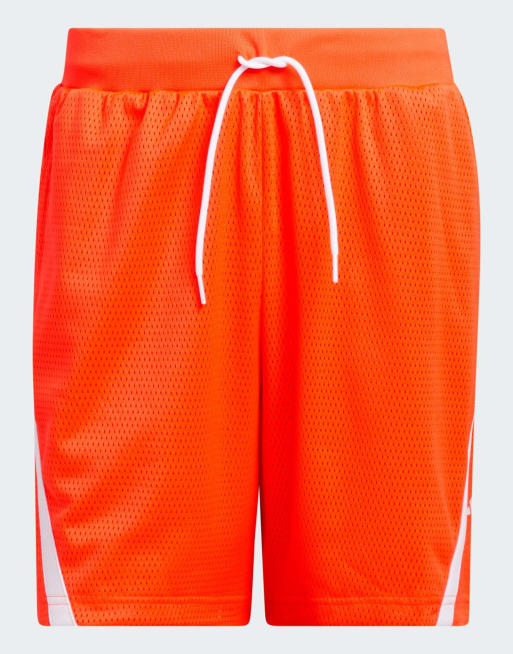 Pantalones cortos rojo solar y blanco nube de malla Adidas select de adidas Performance, 5 de 5