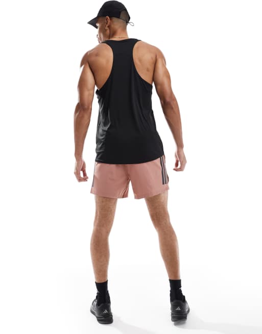 Pantalones cortos rojos con detalle de 3 rayas Power de adidas Performance, 2 de 5