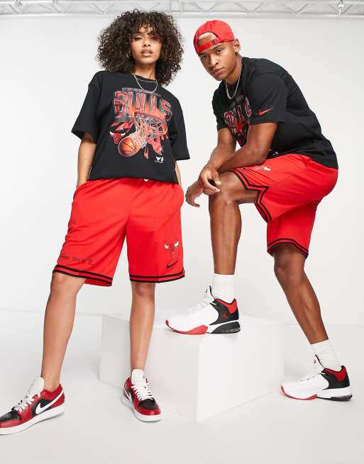 Pantalones cortos rojos unisex de los Chicago Bulls de la NBA DNA de Nike Basketball