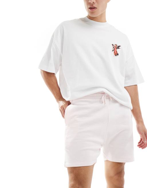 Pantalones cortos rosa claro de corte pitillo de ASOS DESIGN