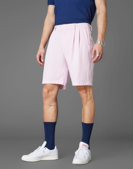 Pantalones cortos rosa transparente de golf con pinzas Twistknit de adidas Originals