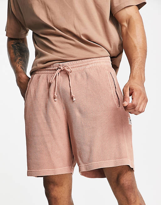 Hombre Pantalones cortos | Pantalones cortos rosas Natural Dye de Reebok - RR14498
