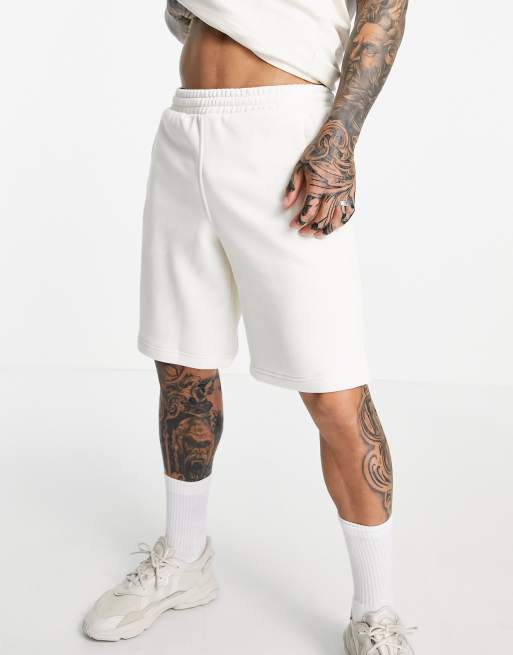 Pantalones cortos sin teñir con logo de las tres rayas adicolor de adidas Originals