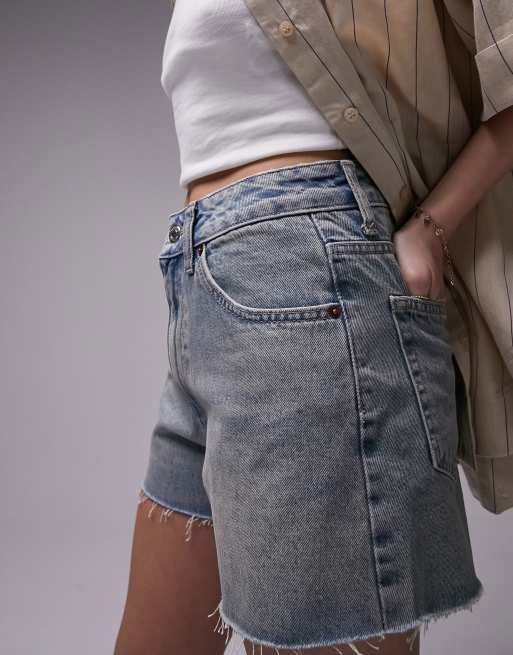 Pantalones cortos acampanados sale