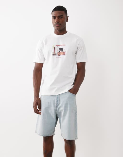 Pantalones cortos vaqueros azul claro de corte suelto Tony de Jack & Jones, 2 de 5