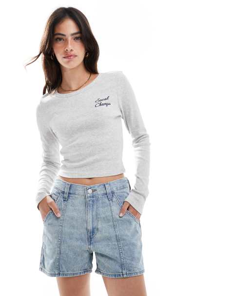 Pantalones cortos vaqueros azul claro de estilo carpintero de Levi's - view 1
