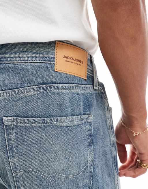 Pantalones cortos vaqueros azul lavado holgados Alex de Jack & Jones, 3 de 5