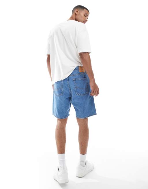 Pantalones cortos vaqueros azul marino de corte suelto Tony de Jack & Jones, 3 de 5