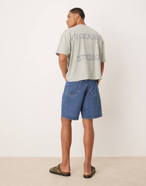 Pantalones cortos vaqueros azul medio de corte estándar Alex de Selected , 4 de 5