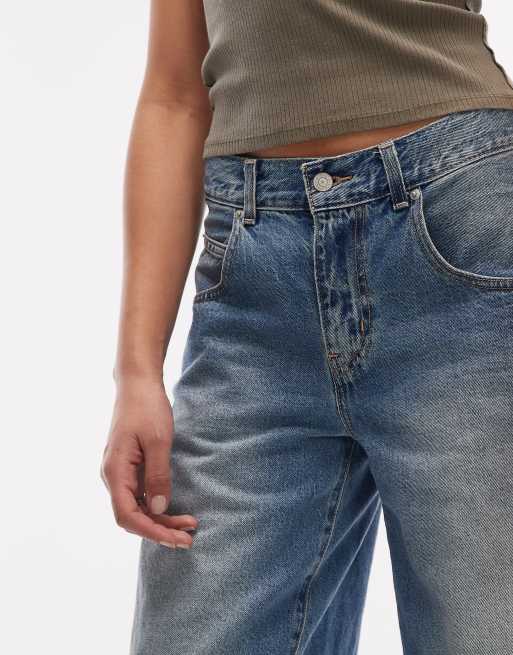 Pantalones cortos vaqueros azul medio de corte muy holgado alargado de Levi's, 5 de 5