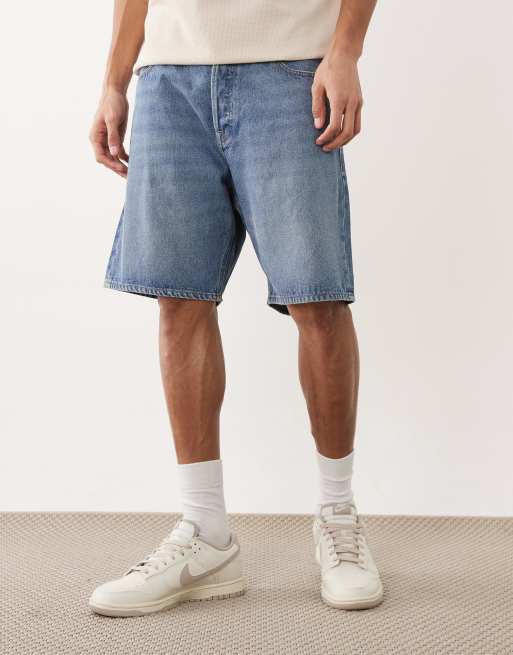 Pantalones cortos vaqueros azul medio de corte suelto Tony de Jack & Jones, 2 de 5