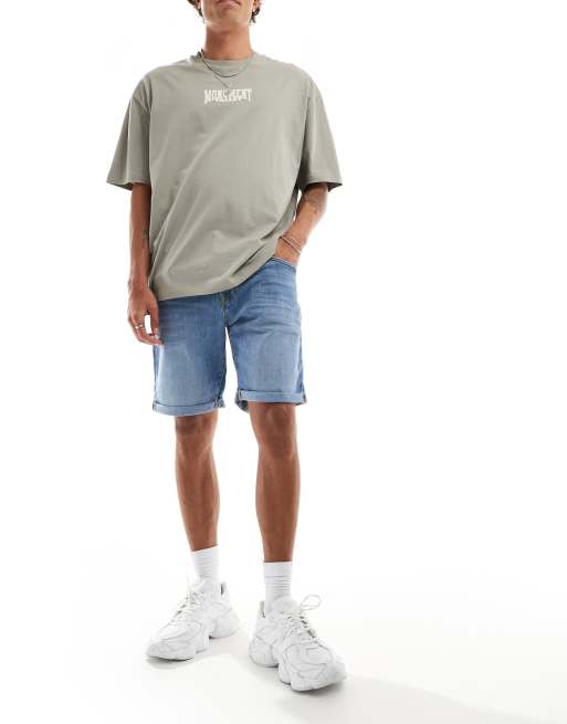 Pantalones cortos vaqueros azul medio de Jack & Jones, 4 de 5
