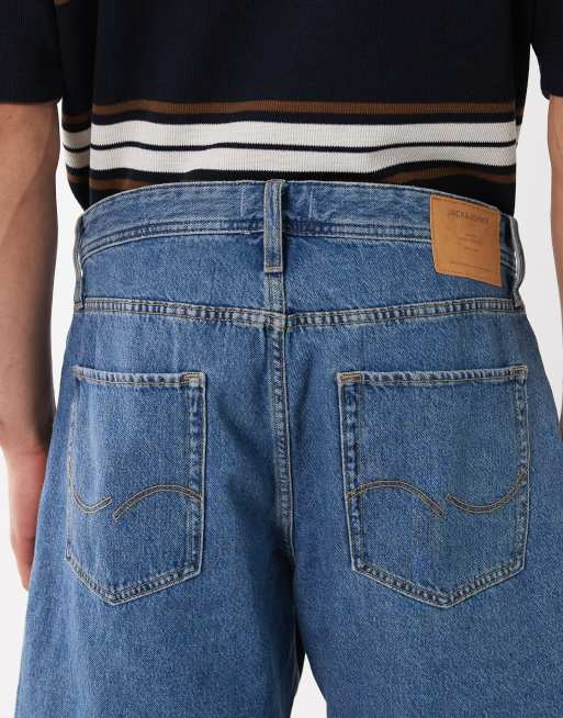 Pantalones cortos vaqueros azul medio holgados Alex de Jack & Jones, 4 de 5