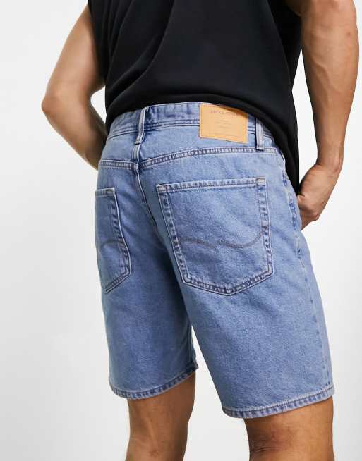 Pantalones cortos vaqueros azul medio holgados de Jack & Jones Plus, 2 de 4