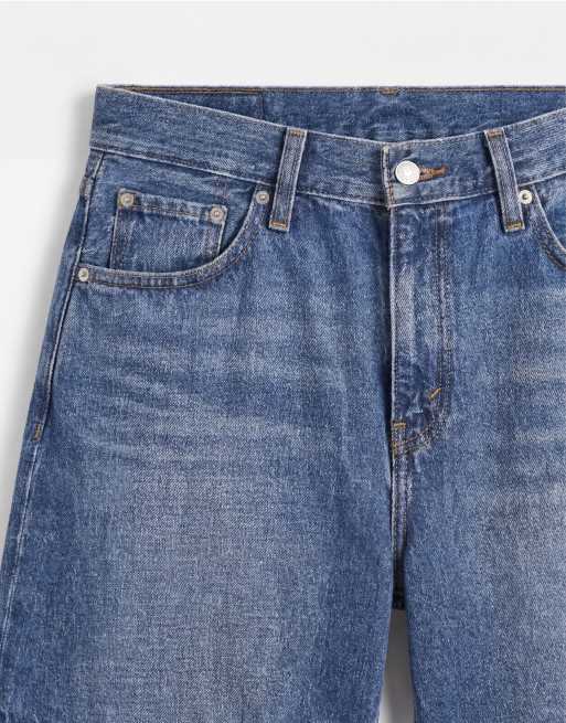 Pantalones cortos vaqueros azul medio holgados de talle alto de Levi's, 9 de 9