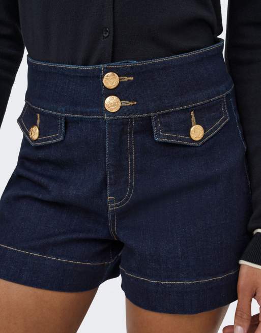 Pantalones cortos vaqueros azul oscuro de ONLY, 4 de 7