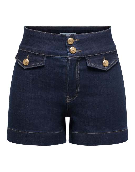 Pantalones cortos vaqueros azul oscuro de ONLY, 6 de 7