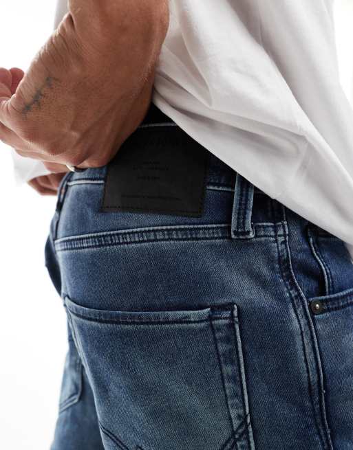 Pantalones cortos vaqueros azules de corte alargado de Jack & Jones, 4 de 5