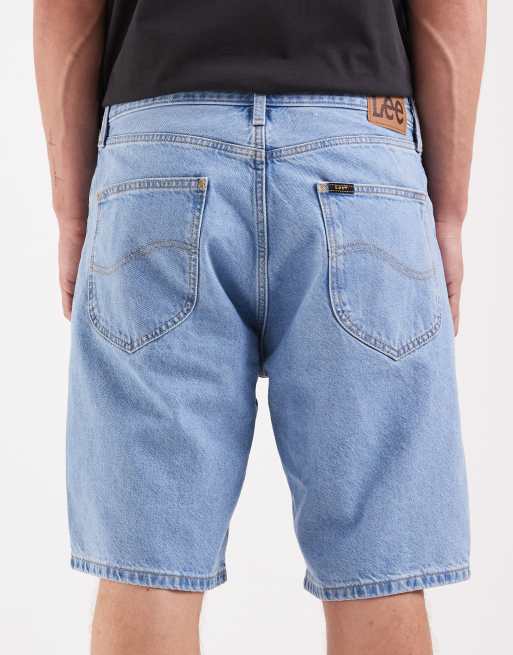 Pantalones cortos vaqueros azules de corte alargado de Lee, 4 de 5
