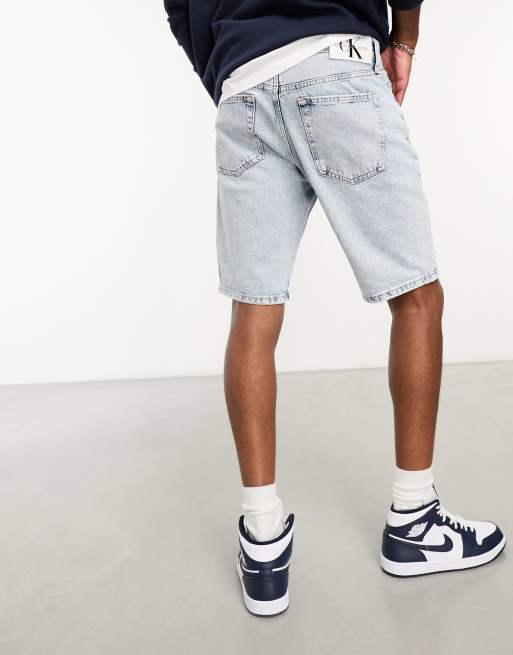 Pantalones cortos vaqueros azules de corte estándar de Calvin Klein Jeans