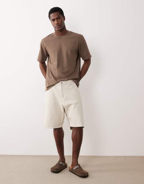 Pantalones cortos vaqueros beis de corte suelto Tony de Jack & Jones - view 1