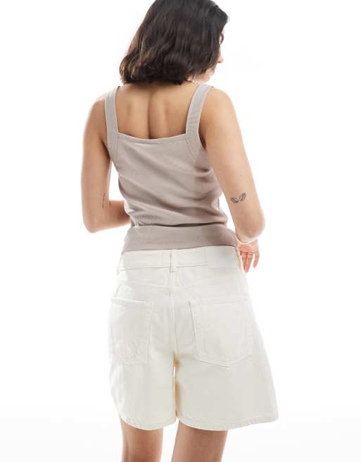 Pantalones cortos vaqueros blanco hueso de JJXX, 4 de 5