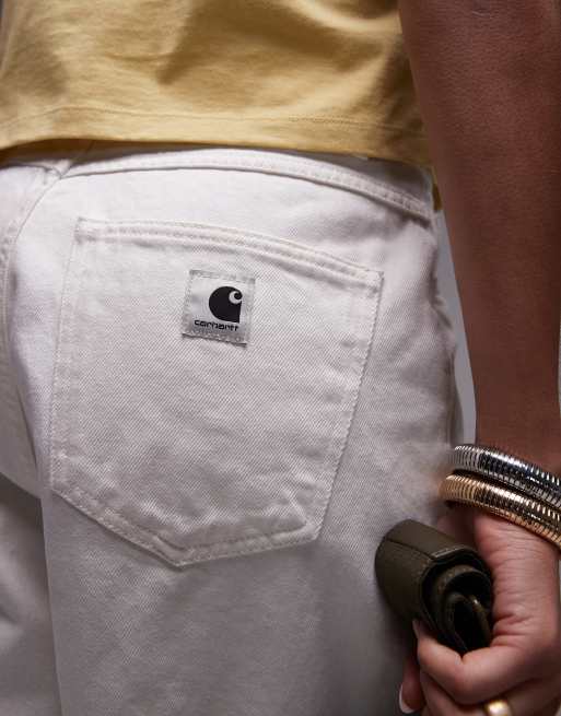 Pantalones cortos vaqueros blancos de corte suelto Brandon de Carhartt WIP, 3 de 5