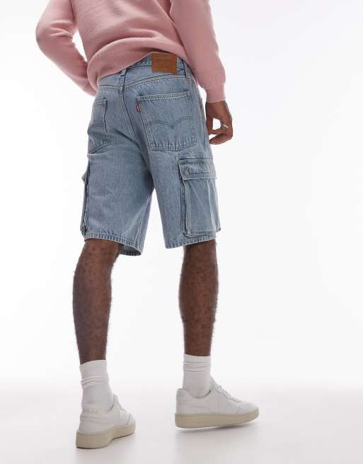 Pantalones cortos vaqueros cargo holgados con lavado descolorido 478 de Levi's, 3 de 5