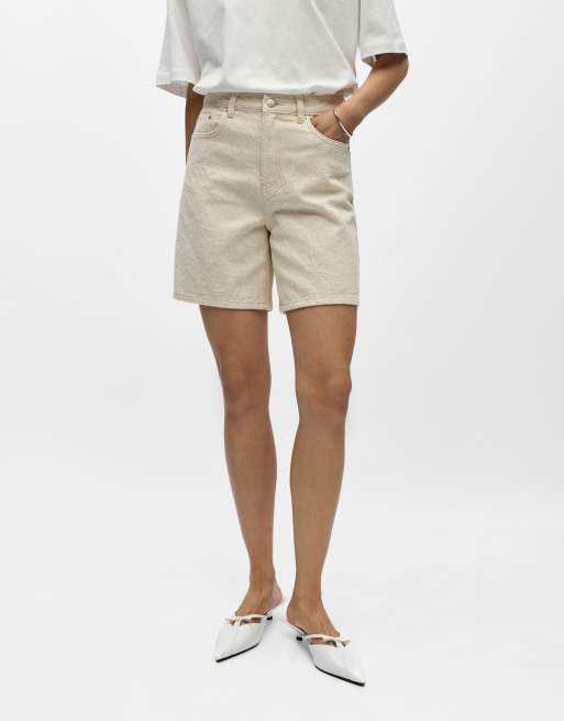 Pantalones cortos vaqueros color abedul de Object