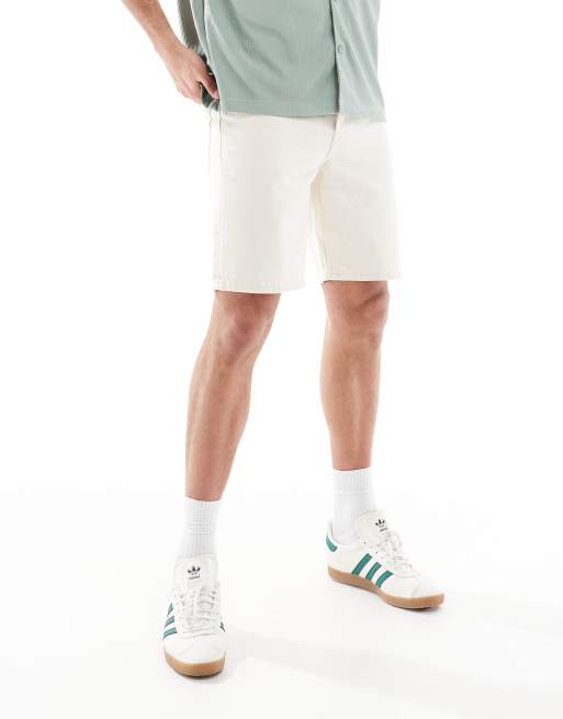 Pantalones cortos vaqueros color crudo de corte recto Edge de ONLY & SONS