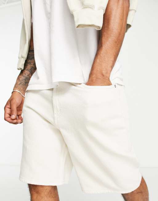 Pantalones cortos vaqueros color crudo Galaxy de Weekday