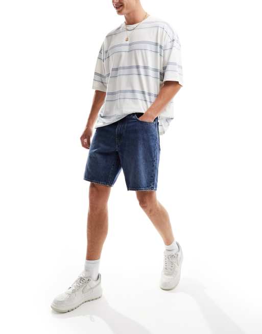 Pantalones cortos vaqueros con lavado azul medio 468 Stay Loose de Levi's, 5 de 5
