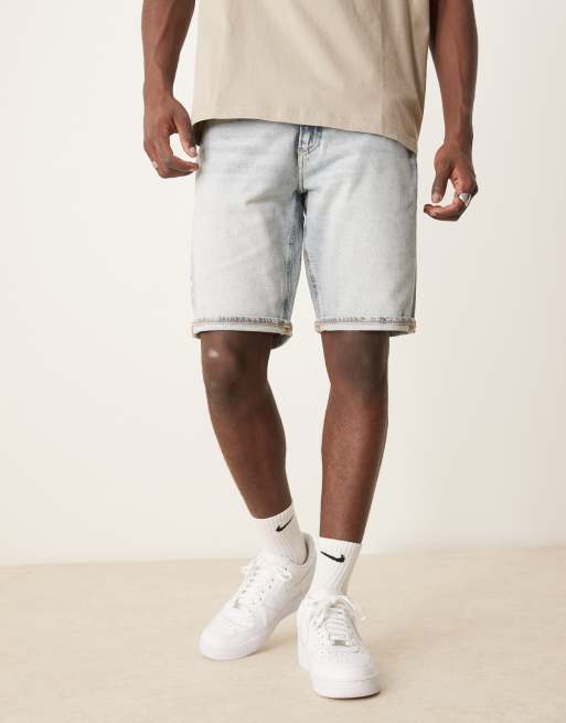 Pantalones cortos vaqueros con lavado claro de corte estándar de Calvin Klein Jeans, 2 de 5