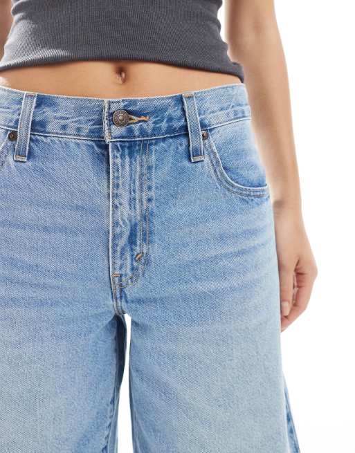 Pantalones cortos vaqueros con lavado medio de corte dad holgado alargado de Levi's, 4 de 5